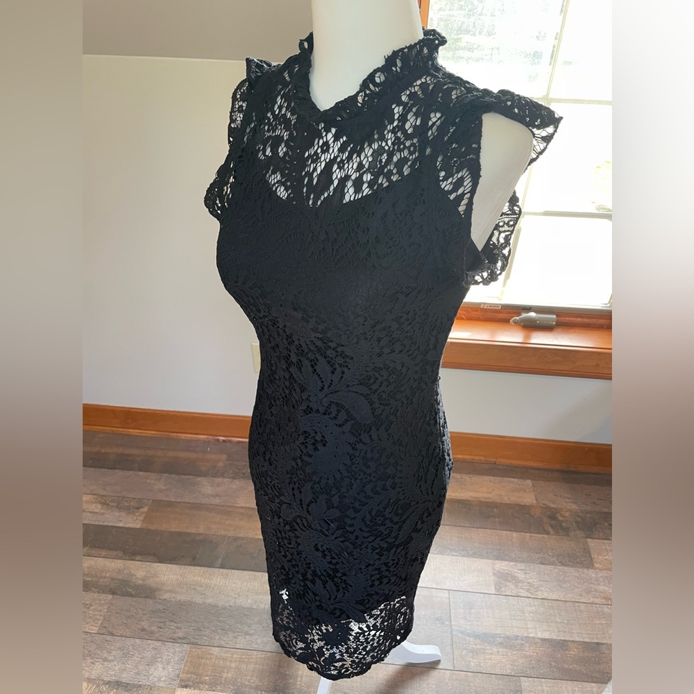 Mossimo Supply Co. Black Lace Long Sleeve Dress